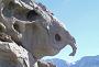 Elephant shaped stone carved by wind erosion (NSF photo by Josh Landis